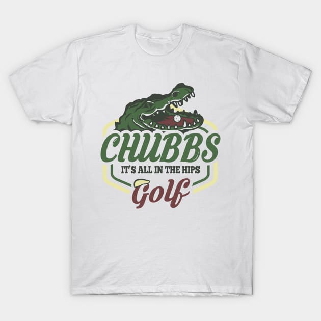 Chubbs Golf T-Shirt by Piercek25